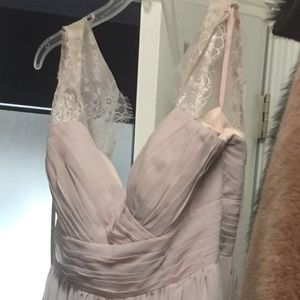 Pink lilac bridesmaid dress